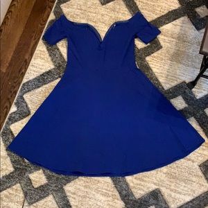 Royal blue cocktail dress